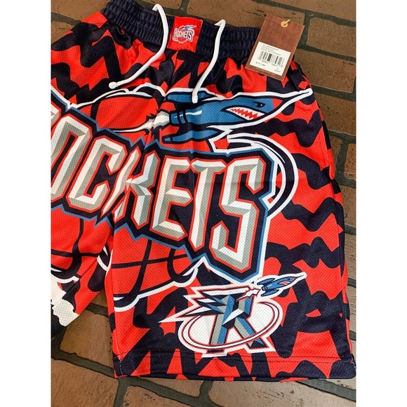 HOUSTON ROCKETS Mitchell & Ness Basketball Shorts ~New~ S-2XL - Picture 2 of 6